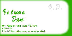 vilmos dan business card